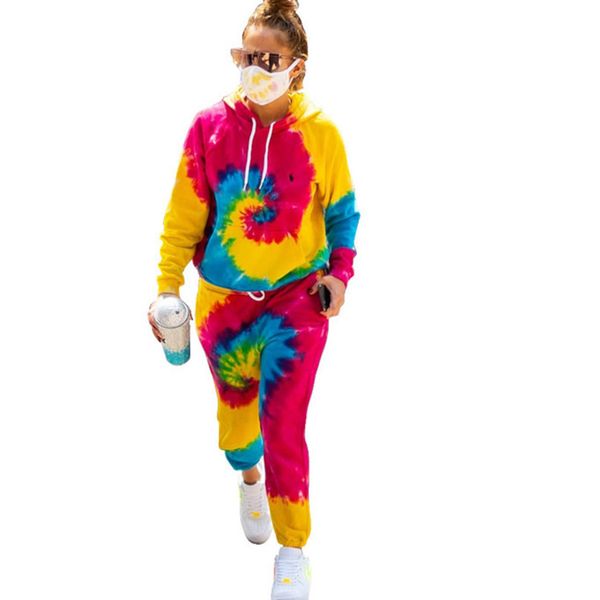 women tracksuits tie-dye designers fashion long sleeves hooded sweatershirts pullover with pocket pants leggings casual sportswear gg11805, White
women tracksuits tie-dye designers fashion long sleeves hooded sweatershirts pullover with pocket pants leggings casual sportswear gg11805, White