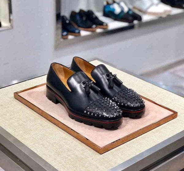 red perfect gentleman bottom dandelion tassel loafer shoes luxury designer slip on spikes men oxford flat party wedding, Black
red perfect gentleman bottom dandelion tassel loafer shoes luxury designer slip on spikes men oxford flat party wedding, Black