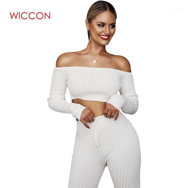 2019 slash neck 2 piece clothing set women long sleeve crop and pants suit ladies leisure two piece spring tracksuit1, White
2019 slash neck 2 piece clothing set women long sleeve crop and pants suit ladies leisure two piece spring tracksuit1, White