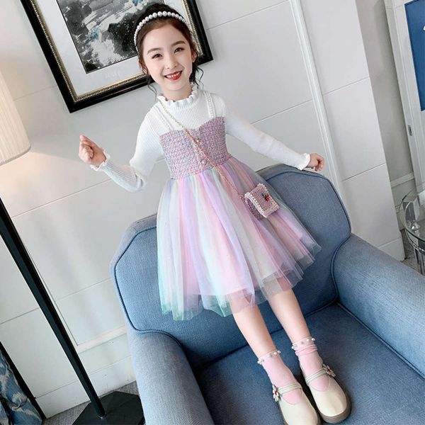 spring autumn 2020 new girls' middle children's and big children korean version small fragrance rainbow lace collar woolen drs 5hx, Red;yellow
spring autumn 2020 new girls' middle children's and big children korean version small fragrance rainbow lace collar woolen drs 5hx, Red;yellow