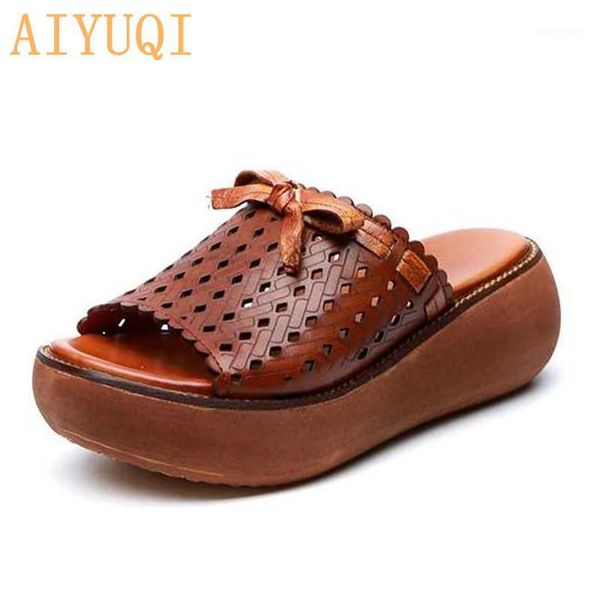 slippers aiyuqi for women 2021 genuine leather platform casual bow retro open toe sandals shoe1, Black
slippers aiyuqi for women 2021 genuine leather platform casual bow retro open toe sandals shoe1, Black