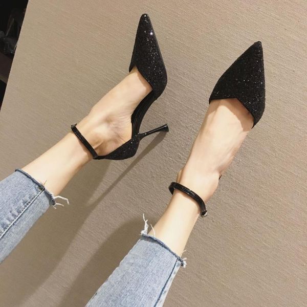sandals women high heels shoes bling buckle strap thin heels hallow pointed toe female shoes nightclub fashion women party, Black
sandals women high heels shoes bling buckle strap thin heels hallow pointed toe female shoes nightclub fashion women party, Black