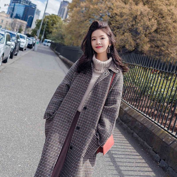 women's fur & faux bella winter women padded plaid woolen coat female long houndstooth wool manteau long en laine casaco feminino u95g, Black
women's fur & faux bella winter women padded plaid woolen coat female long houndstooth wool manteau long en laine casaco feminino u95g, Black