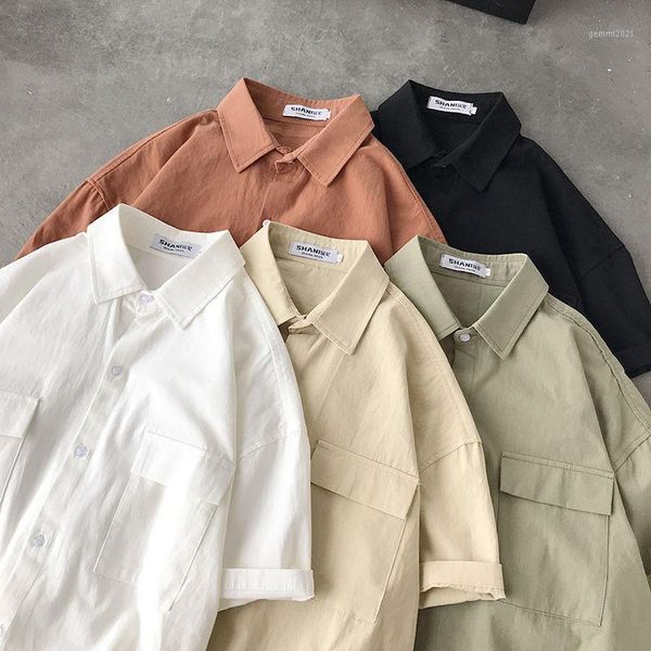 men's casual shirts summer 2021 cartoon printing men's couple solid color korean original pure cotton short-sleeved shirt s-2xl1, White;black
men's casual shirts summer 2021 cartoon printing men's couple solid color korean original pure cotton short-sleeved shirt s-2xl1, White;black