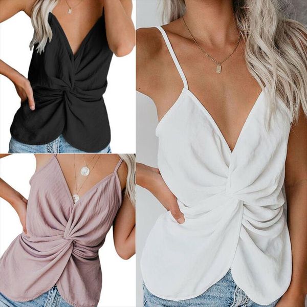 2020 fashion womens summer beach backless v neck sleeveless solid tank vests crop camisole t shirt blouse tee, White
2020 fashion womens summer beach backless v neck sleeveless solid tank vests crop camisole t shirt blouse tee, White