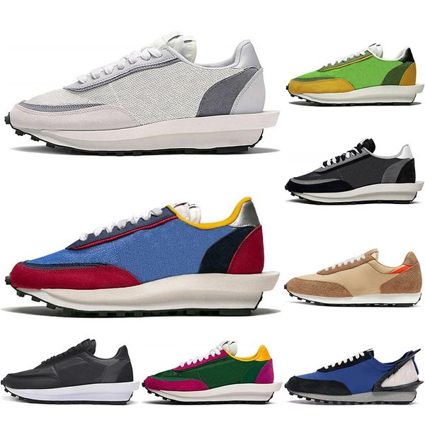 ldv waffle running shoes for men women black white grey varsity blue metallic silver green platform mens trainer breathable sports sneakers, White;red
ldv waffle running shoes for men women black white grey varsity blue metallic silver green platform mens trainer breathable sports sneakers, White;red