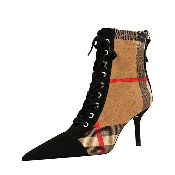 plus size women boots famous designer dress shoes european and american fashion fish mouth hollow cross straps women's high heel 8788-1, Black
plus size women boots famous designer dress shoes european and american fashion fish mouth hollow cross straps women's high heel 8788-1, Black