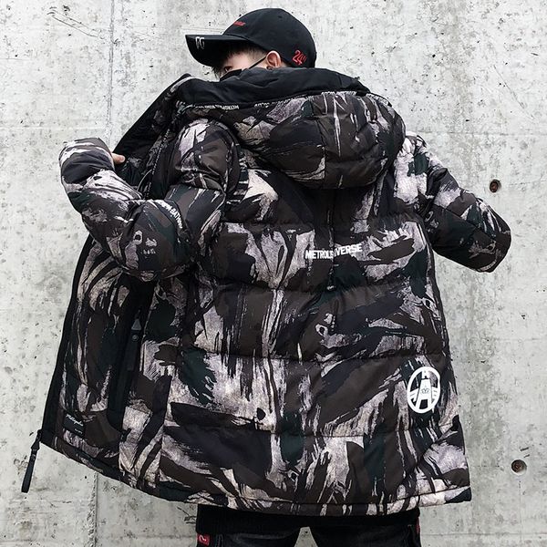 fashion camouflage winter jacket men hooded casual mens parka coat camo military thick warm mens overcoat t190908, Black
fashion camouflage winter jacket men hooded casual mens parka coat camo military thick warm mens overcoat t190908, Black