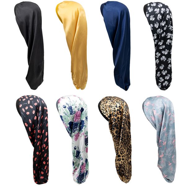beanie/skull caps long satin bonnet sleep hair cap with band care night for women chemo styling accessories, Blue;gray
beanie/skull caps long satin bonnet sleep hair cap with band care night for women chemo styling accessories, Blue;gray