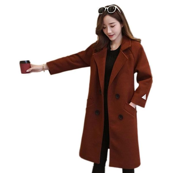 autumn women outerwear 2020 new medium long long-sleeved female woolen jacket double-breasted student ladies woolen coat cw572, Black
autumn women outerwear 2020 new medium long long-sleeved female woolen jacket double-breasted student ladies woolen coat cw572, Black