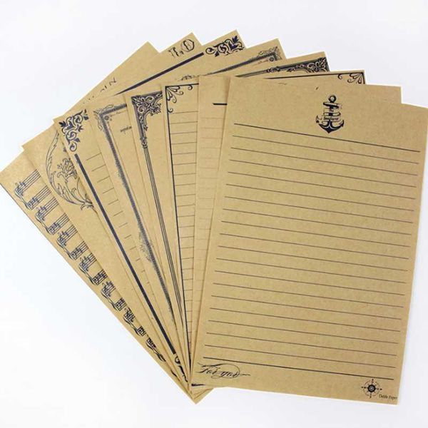 8 pcs/pack novelty real letter pad european vintage style writing paper letter envelopes good quality culture stationery kraft1
8 pcs/pack novelty real letter pad european vintage style writing paper letter envelopes good quality culture stationery kraft1