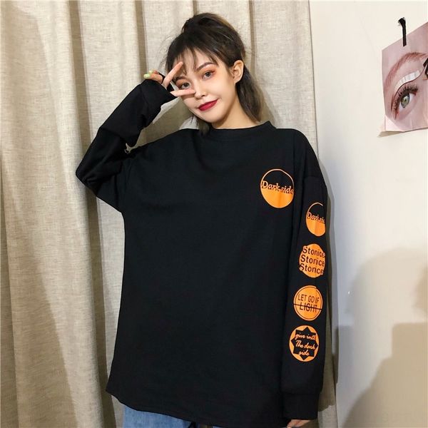 xptsp autumn winter new t-shirt style korean style harajuku long-sleeved bf loose long-sleeved thin and sweatert-shirt sweatersweater wom, Black
xptsp autumn winter new t-shirt style korean style harajuku long-sleeved bf loose long-sleeved thin and sweatert-shirt sweatersweater wom, Black