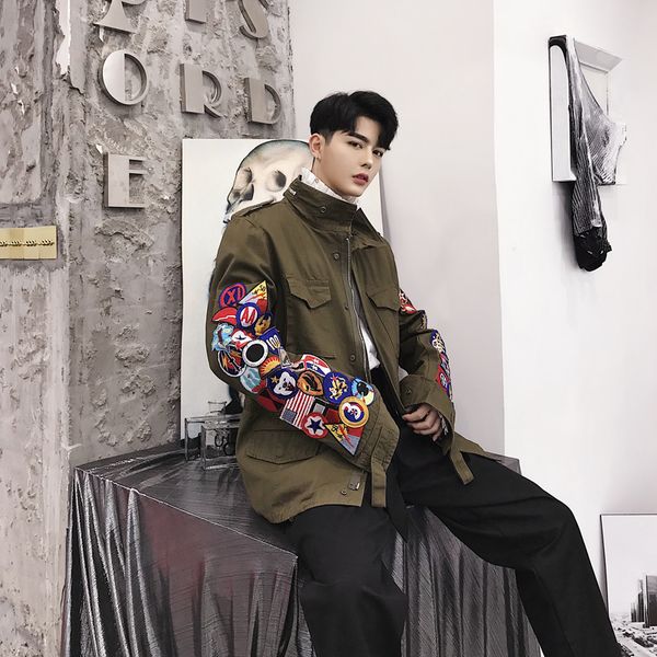 2021 New Autumn Emblem Multi-pocket Embroidery Cargo Popular Loose Straights of Men Jacket TKMO, Tan;black
2021 New Autumn Emblem Multi-pocket Embroidery Cargo Popular Loose Straights of Men Jacket TKMO, Tan;black