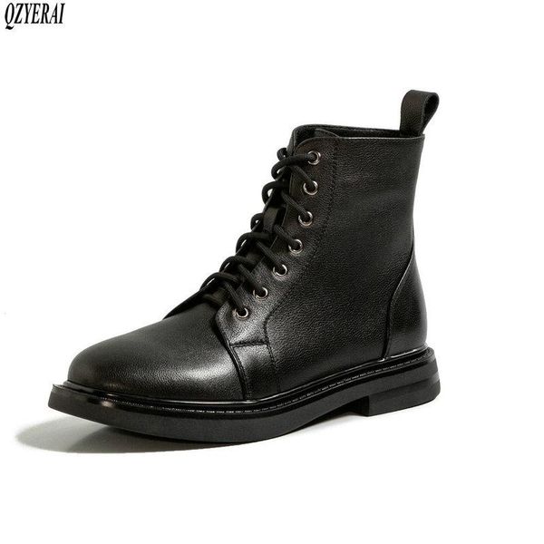 boots women genuine leather female motorcycle autumn/winter 2021 lace-up shoes cowhide, Black
boots women genuine leather female motorcycle autumn/winter 2021 lace-up shoes cowhide, Black