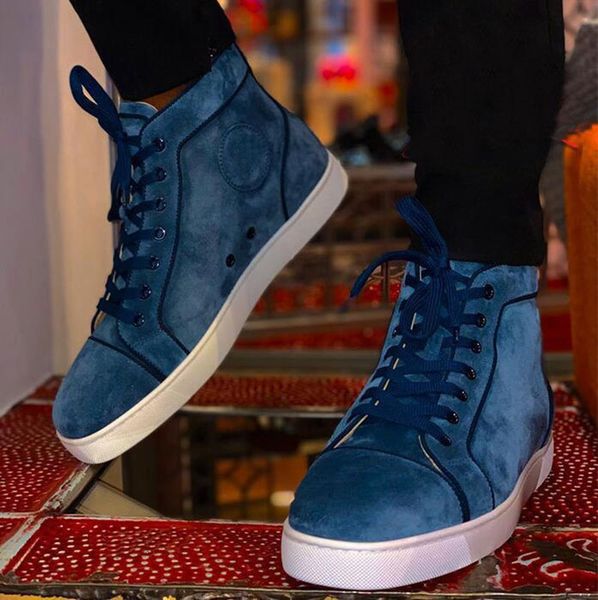 mens red bottom sneakers women high-blue suede sneaker women leather studded sneakers lace up party shoes, Black
mens red bottom sneakers women high-blue suede sneaker women leather studded sneakers lace up party shoes, Black