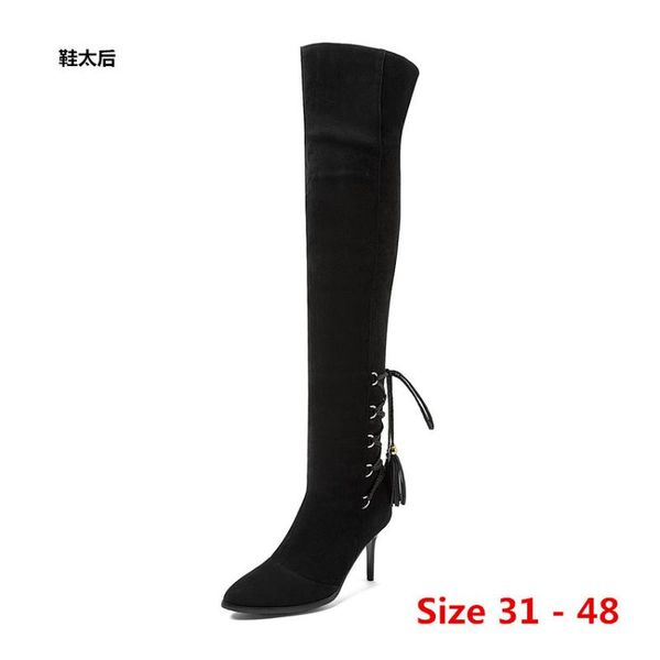 high heel women over the knee boots woman shoes autumn winter women long boots small big size 31 - 48, Black
high heel women over the knee boots woman shoes autumn winter women long boots small big size 31 - 48, Black