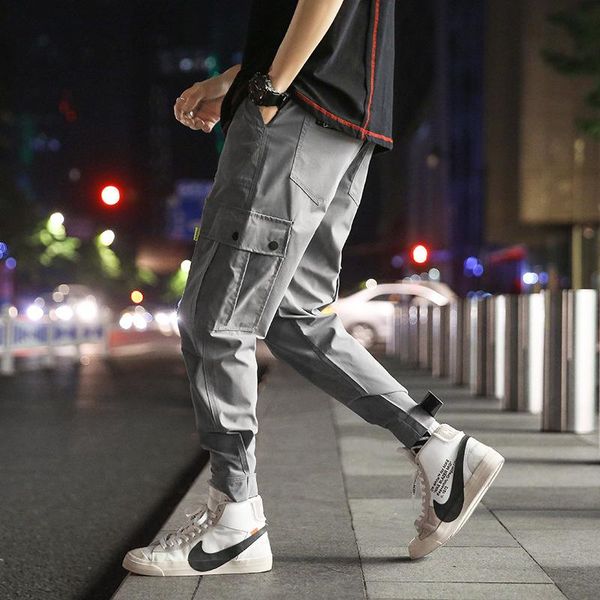 overalls pants men's autumn and winter korean style loose ankle-binding harem pants trendy ankle-length casual multi-bag, Blue
overalls pants men's autumn and winter korean style loose ankle-binding harem pants trendy ankle-length casual multi-bag, Blue