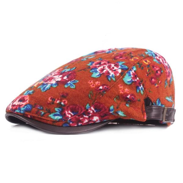 women ladies floral flower berets hat cap fashion adjustable driving casual hat hatcs0259, Blue;gray
women ladies floral flower berets hat cap fashion adjustable driving casual hat hatcs0259, Blue;gray