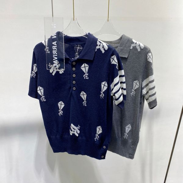 28 2022 runway autumn brand same style sweater short sleeve lapel neck blue gray womens clothes womens yl, White;black
28 2022 runway autumn brand same style sweater short sleeve lapel neck blue gray womens clothes womens yl, White;black