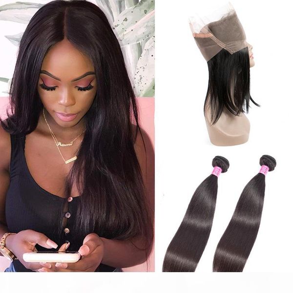indian virgin hair 2 bundles with 360 lace frontal 3 pieces lot straight human hair wefts with 360 frontal closure with baby hair adjustable, Black;brown
indian virgin hair 2 bundles with 360 lace frontal 3 pieces lot straight human hair wefts with 360 frontal closure with baby hair adjustable, Black;brown