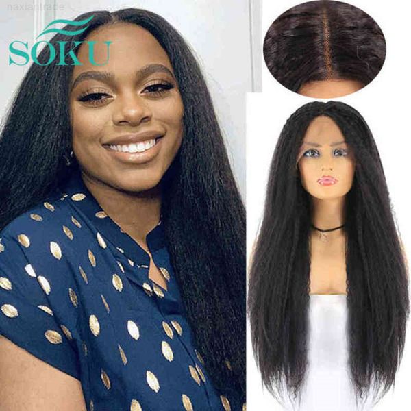 long kinky straight synthetic t part s color ombre brown for black women lace wig with natural hairline soku
long kinky straight synthetic t part s color ombre brown for black women lace wig with natural hairline soku
