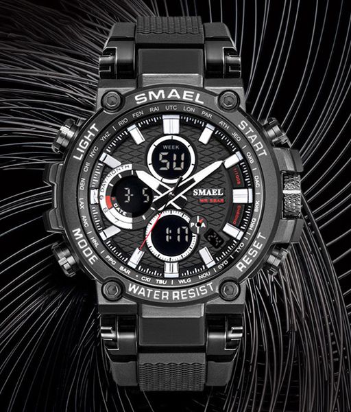 new smael 46mm 1803 quartz ditigal luminous watch mens student multifunction metal sport watches 11 color a09b02, Slivery;brown
new smael 46mm 1803 quartz ditigal luminous watch mens student multifunction metal sport watches 11 color a09b02, Slivery;brown