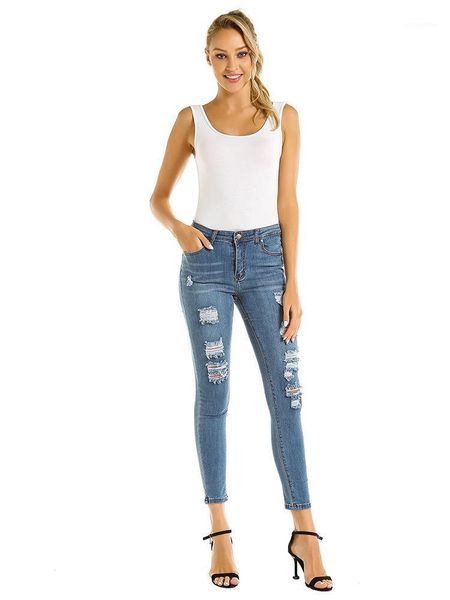 women's jeans 3fsz60198 women casual destroyed ripped distressed skinny denim jeans1, Blue
women's jeans 3fsz60198 women casual destroyed ripped distressed skinny denim jeans1, Blue
