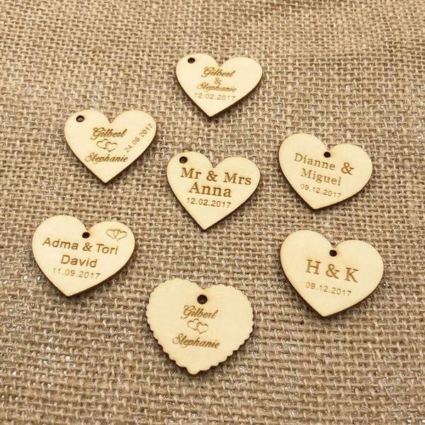 50 personalized custom engraved wedding name and date love heart wooden wedding gift table decoration favors candy tags 1027
50 personalized custom engraved wedding name and date love heart wooden wedding gift table decoration favors candy tags 1027