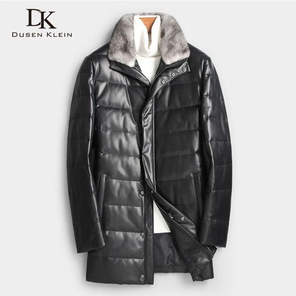 men genuine leather down jacket winter warm long coat collar outerwear sheepskin new designer x89802, Black
men genuine leather down jacket winter warm long coat collar outerwear sheepskin new designer x89802, Black