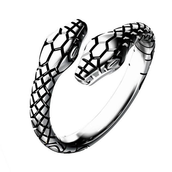 double-headed snake ring 925 thai silver retro personality serpentine index ring european and american jewelry, Golden;silver
double-headed snake ring 925 thai silver retro personality serpentine index ring european and american jewelry, Golden;silver