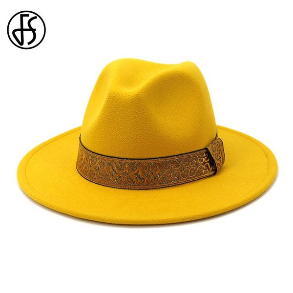 wide brim hats fs yellow wool felt jazz fedora hat women men vintage trilby cap party formal autumn winter panama, Blue;gray
wide brim hats fs yellow wool felt jazz fedora hat women men vintage trilby cap party formal autumn winter panama, Blue;gray