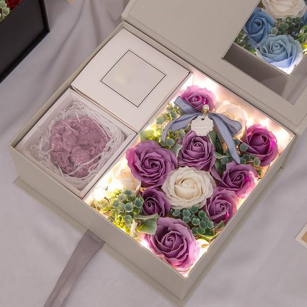 flowers box rose gift box soap flower gift light string for valentine's day anniversary for multipurpose decoration
flowers box rose gift box soap flower gift light string for valentine's day anniversary for multipurpose decoration