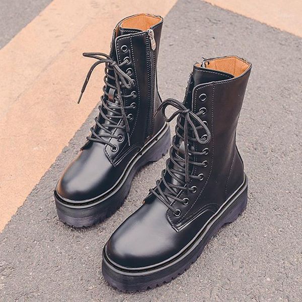 women boots ankle boots western women's ankle platform autumn white booties lace-up rubber1, Black
women boots ankle boots western women's ankle platform autumn white booties lace-up rubber1, Black