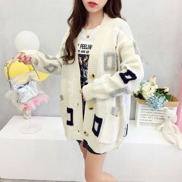 sdi7t new korean loose embroidery knitwear winter knitwearcardigan women's middle and long coat autumn knitwear trend student gs8zz g, White;black
sdi7t new korean loose embroidery knitwear winter knitwearcardigan women's middle and long coat autumn knitwear trend student gs8zz g, White;black