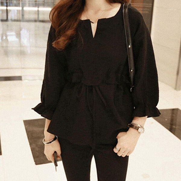 women clothes ladies summer solid color skirt loose belt waist drawstring seven-point flare sleeve sweet s-2xl1, White
women clothes ladies summer solid color skirt loose belt waist drawstring seven-point flare sleeve sweet s-2xl1, White