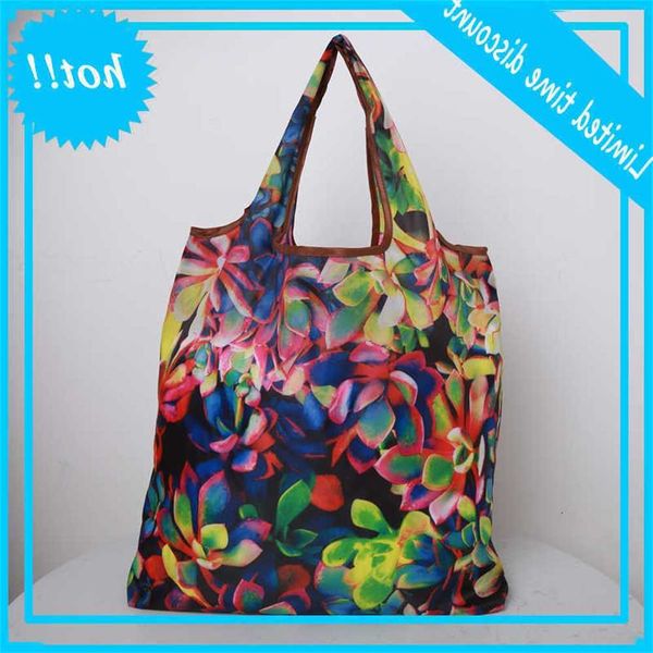 floral fantasy foldable handbags eco green shopping bags dead polyester folding pouch 2019
floral fantasy foldable handbags eco green shopping bags dead polyester folding pouch 2019
