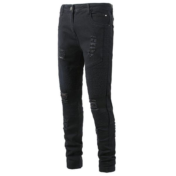 men's jeans men drop denim fashion ripped slim fit patchwork begging cropped pants hole destroyed, Blue
men's jeans men drop denim fashion ripped slim fit patchwork begging cropped pants hole destroyed, Blue