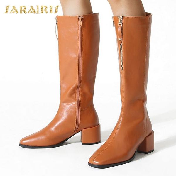 boots sarairis 2021 concise trendy ins shoes ladies female square heels zipper fashion comfy cool knight, Black
boots sarairis 2021 concise trendy ins shoes ladies female square heels zipper fashion comfy cool knight, Black