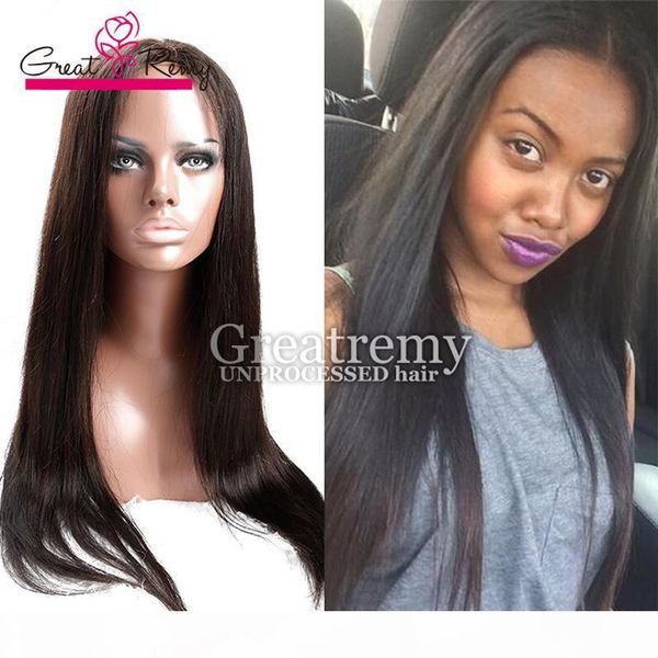 greatremy adjustable brazilian virign hair lace wigs straight dyeable glueless full lace wig human hair customizable lace front wigs, Black
greatremy adjustable brazilian virign hair lace wigs straight dyeable glueless full lace wig human hair customizable lace front wigs, Black