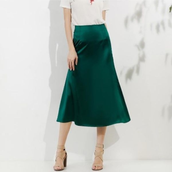 new women skirts solid color elegant silk satin vintage style skirt female summer fashion high waist a-line midi skirts, Black
new women skirts solid color elegant silk satin vintage style skirt female summer fashion high waist a-line midi skirts, Black