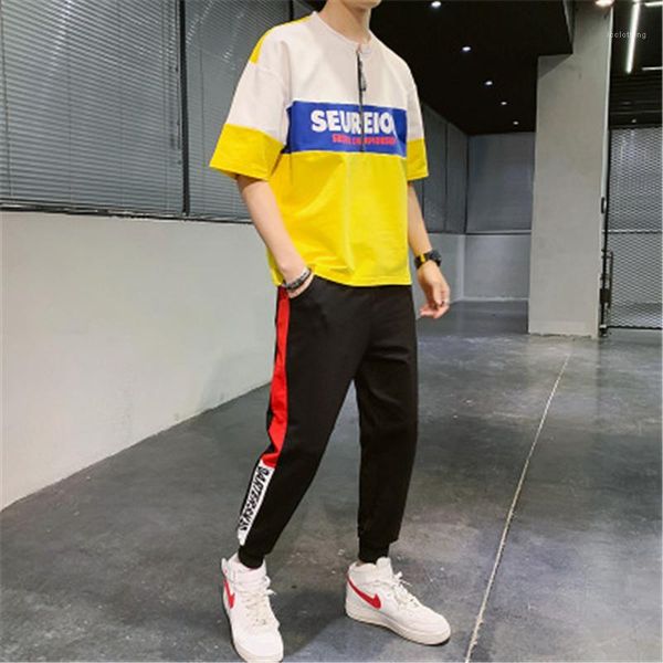 suits man short sleeve sets designer korean version male round neck t-shirt trousers tracksuits fashion summer casual loose 2pcs sports, Gray
suits man short sleeve sets designer korean version male round neck t-shirt trousers tracksuits fashion summer casual loose 2pcs sports, Gray