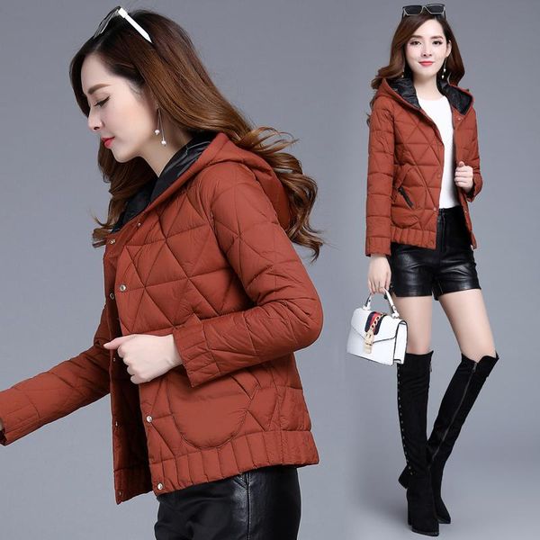 cotton-padded jacket women's short winter clothes new large size loose fashion temperament hooded padded jacket, Black
cotton-padded jacket women's short winter clothes new large size loose fashion temperament hooded padded jacket, Black
