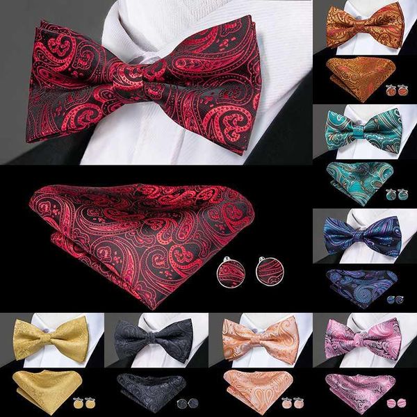 luxury paisley bow ties for men 100% silk red black butterfly tie hanky cufflinks set for wedding party dropship1, Black;gray
luxury paisley bow ties for men 100% silk red black butterfly tie hanky cufflinks set for wedding party dropship1, Black;gray