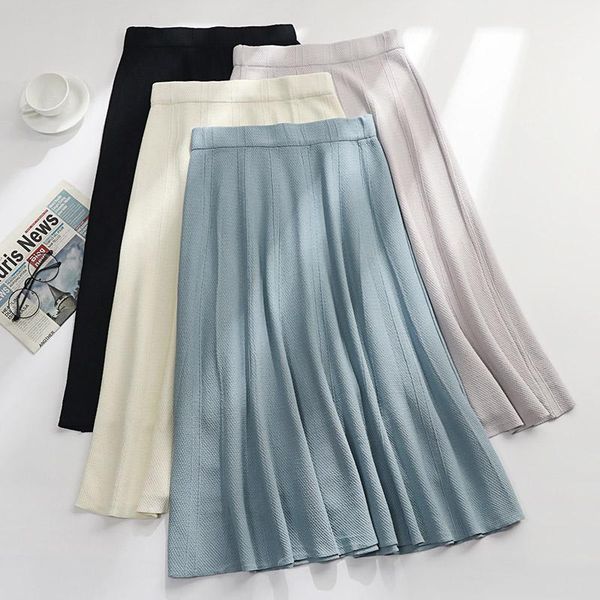 skirts vintage winter women knitted sweater skirt elastic high waist midi elegant a-line female solid office lady1, Black
skirts vintage winter women knitted sweater skirt elastic high waist midi elegant a-line female solid office lady1, Black