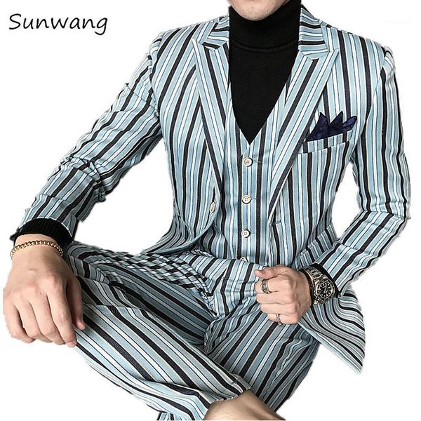 2021 new style custom made mens striped suit slim fit waistcoat for wedding man clothes 3 psc(jacket+pants+vest) plus size 5xl1, White;black
2021 new style custom made mens striped suit slim fit waistcoat for wedding man clothes 3 psc(jacket+pants+vest) plus size 5xl1, White;black