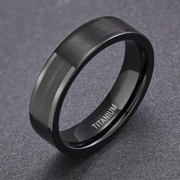 wedding rings eamti 6mm black titanium ring men band engagement for women fashion female finger jewelry comfort fit, Slivery;golden
wedding rings eamti 6mm black titanium ring men band engagement for women fashion female finger jewelry comfort fit, Slivery;golden