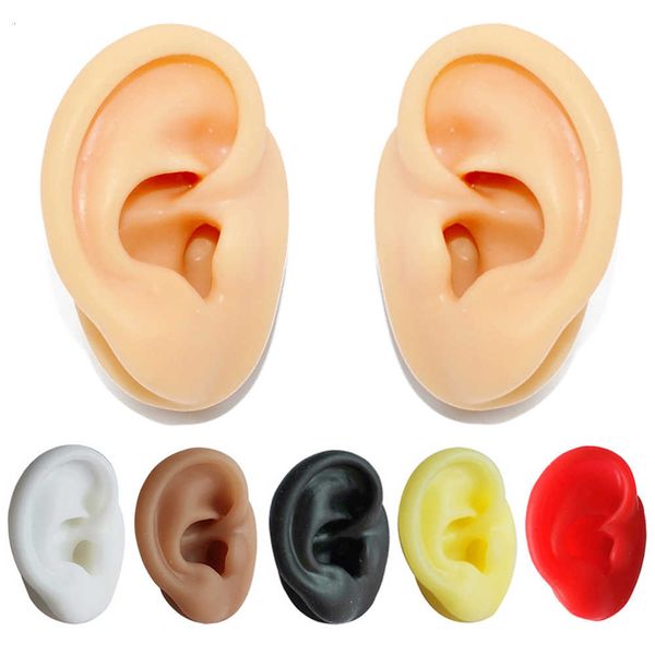 1 pieces new silicone ear model professional practice piercing tools earring ear stud display tools can be reused body jewelry, Silver
1 pieces new silicone ear model professional practice piercing tools earring ear stud display tools can be reused body jewelry, Silver