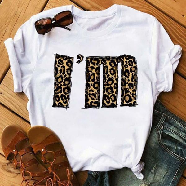 fashion t shirt women tshirt cartoon leopard printed shirts streetwear casual o-neck t-shirt summer female tee, White
fashion t shirt women tshirt cartoon leopard printed shirts streetwear casual o-neck t-shirt summer female tee, White