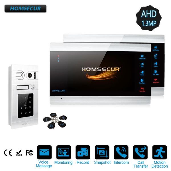 video door phones homsecur 1c2m 7" wired ahd1.3mp entry security intercom with password access, call transfer (bc071hd-s+bm705hd-b)
video door phones homsecur 1c2m 7" wired ahd1.3mp entry security intercom with password access, call transfer (bc071hd-s+bm705hd-b)