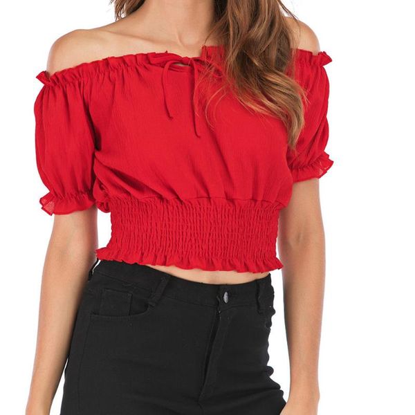 elastic waist pullover summer club beach holiday lantern sleeve women crop ruched casual off shoulder tank strapless, Black;white
elastic waist pullover summer club beach holiday lantern sleeve women crop ruched casual off shoulder tank strapless, Black;white